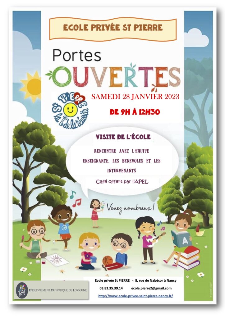PORTES OUVERTES - St PIERRE - 28 Janvier 2023